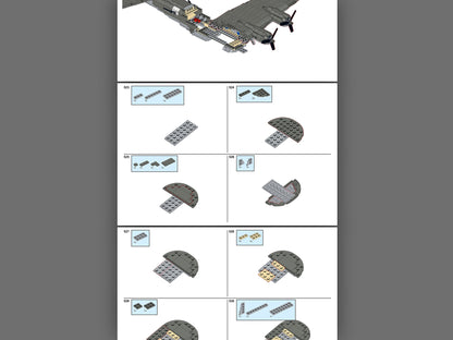 B17 Flying Fortress - Instructions Only