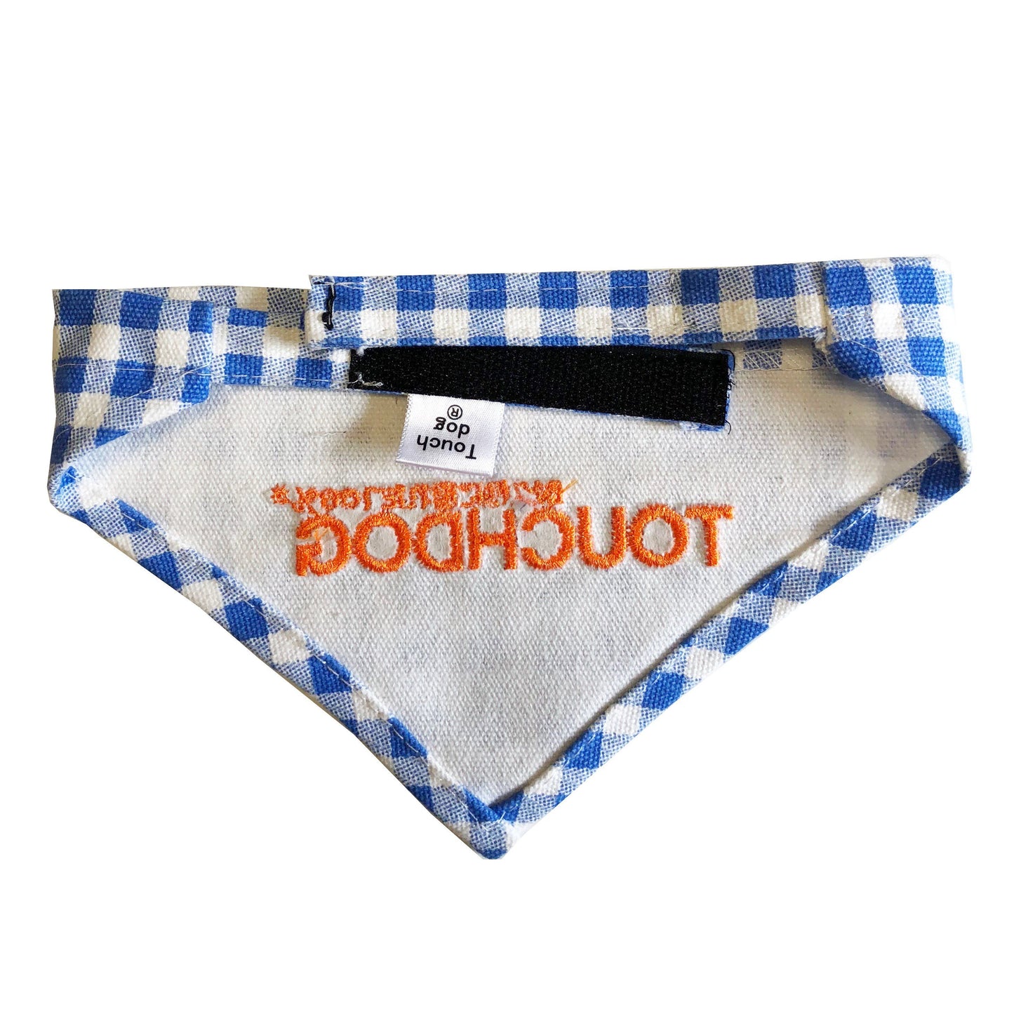 Touchdog Plaid Patterned Hook-and-Loop Fashion Dog Bandana