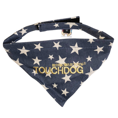 Touchdog Star Patterned Hook-and-Loop Fashion Dog Bandana