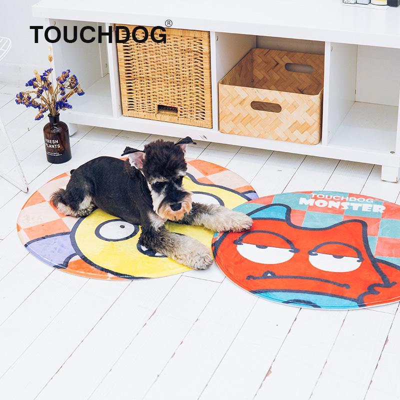 Touchdog Cartoon Flying Critter Monster Rounded Cat and Dog Mat