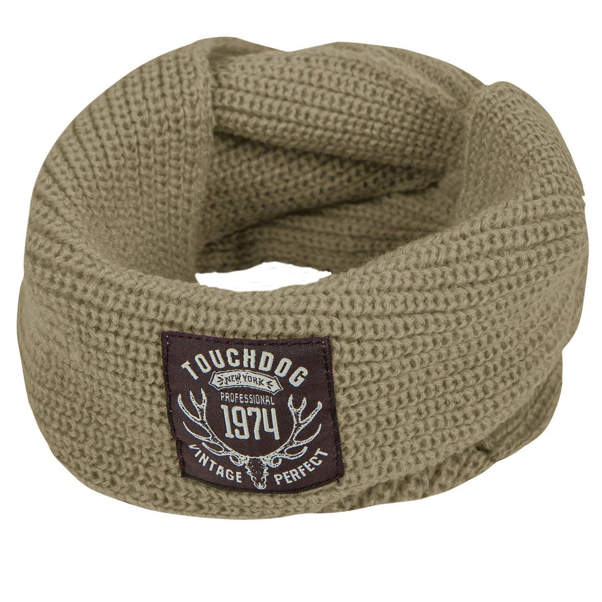 Touchdog Heavy Knitted Designer Fashion Winter Dog Scarf