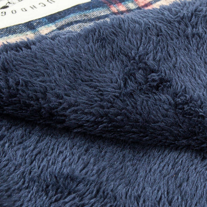 Touchdog ® 2-In-1 Tartan Plaid Dog Jacket and Matching Reversible Dog Mat