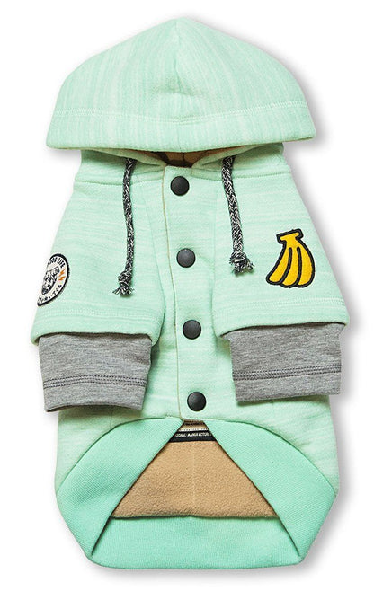 Touchdog ® Hampton Beach Ultra-Soft Blasted Cotton Hooded Dog Sweater