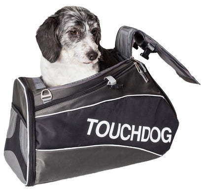 Touchdog ® 'Modern-Glide' Airline Approved Water-Resistant Sporty Travel Fashion Pet Dog Carrier