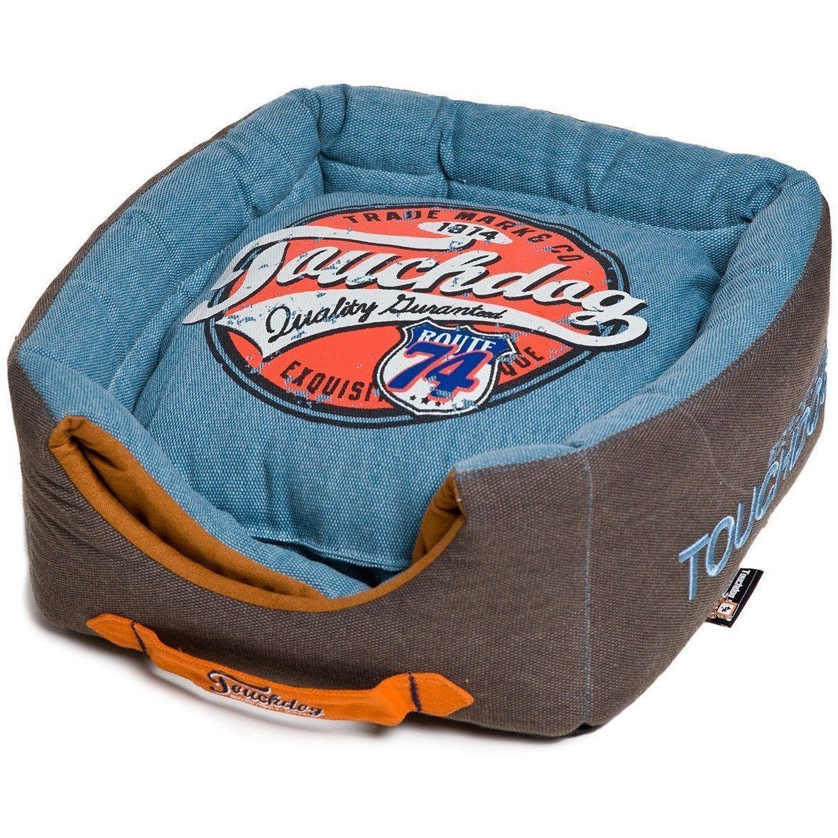 Touchdog ® 'Vintage Squared' 2-in-1 Convertible and Collapsible Dog and Cat Bed