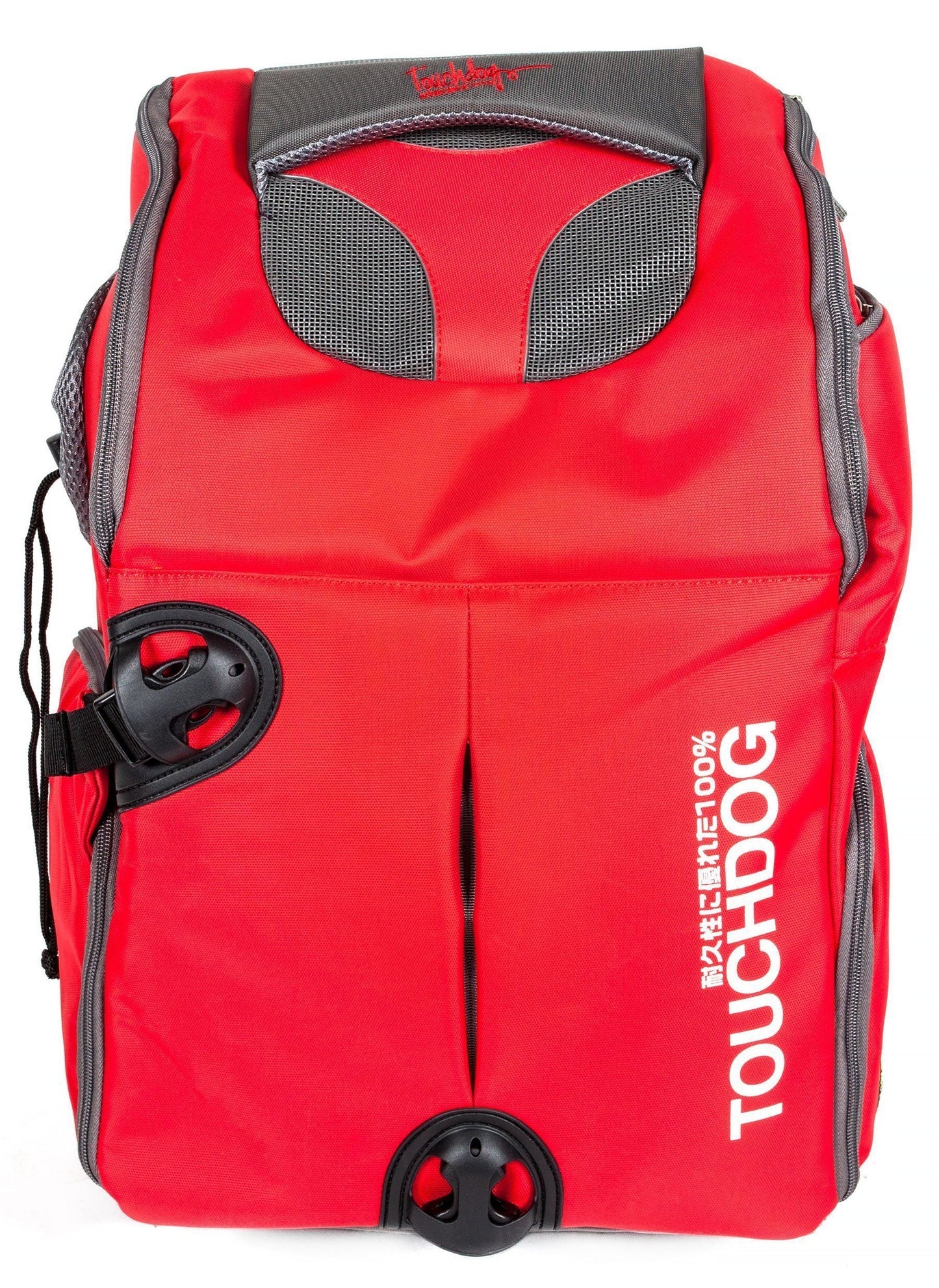 Touchdog ® 'Wuffle Duffle' 2-in-1 Wheeled Backpack Sporty Pet Carrier