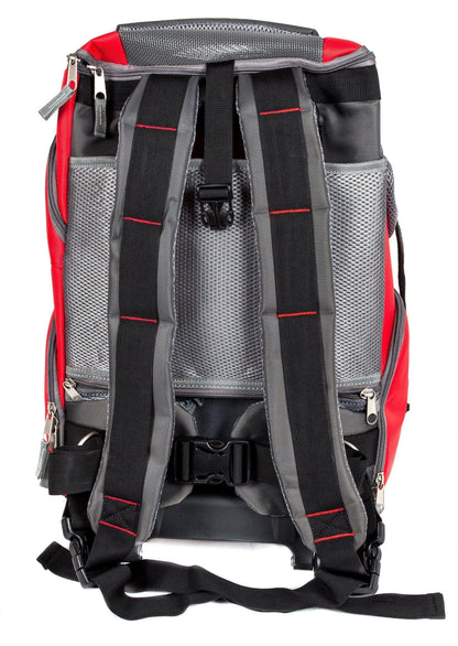 Touchdog ® 'Wuffle Duffle' 2-in-1 Wheeled Backpack Sporty Pet Carrier