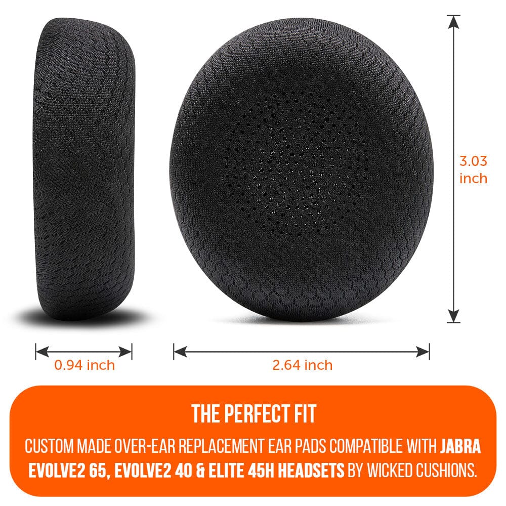 Upgraded Jabra Evolve2 65 Earpads - WC PadZ Evolve2 65