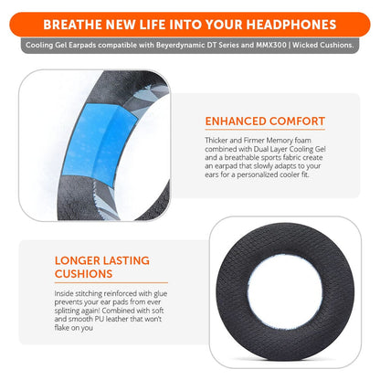 WC FreeZe DT770 - Cooling Gel Ear Pads for Beyerdynamic Headphones