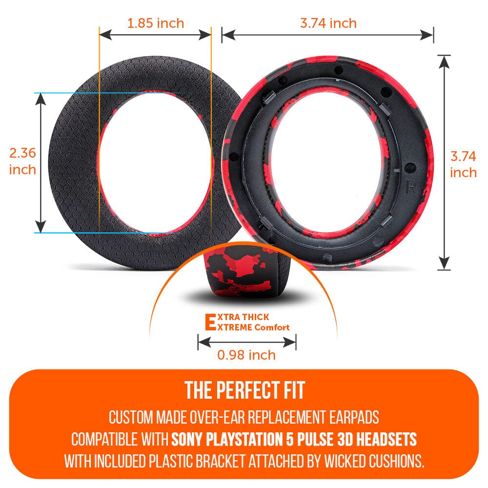 WC FreeZe Pulse 3D - Cooling Gel Earpads For PS5 Pulse 3D Headset