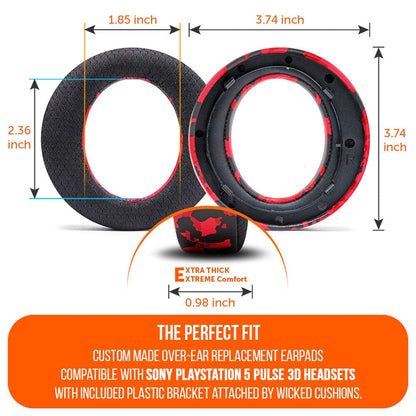 WC FreeZe Pulse 3D - Cooling Gel Earpads For PS5 Pulse 3D Headset