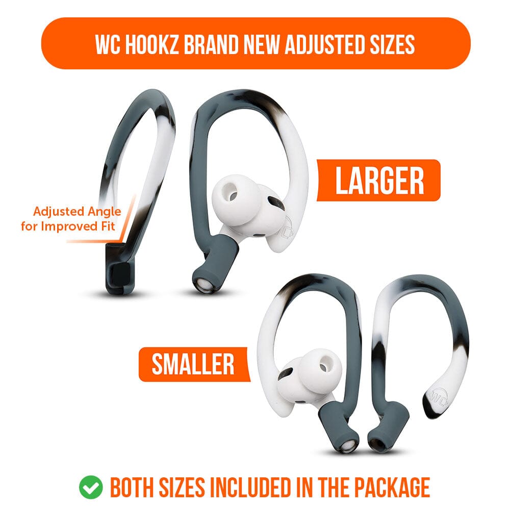 WC HookZ - Over Ear Hooks for Airpods Pro 1, 2 & Airpods 1, 2, 3