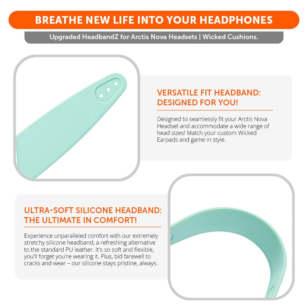 WC Silicone HeadbandZ for Arctis Nova Headsets