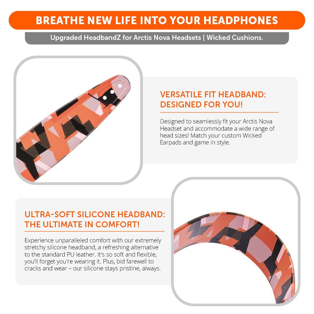 WC Silicone HeadbandZ for Arctis Nova Headsets
