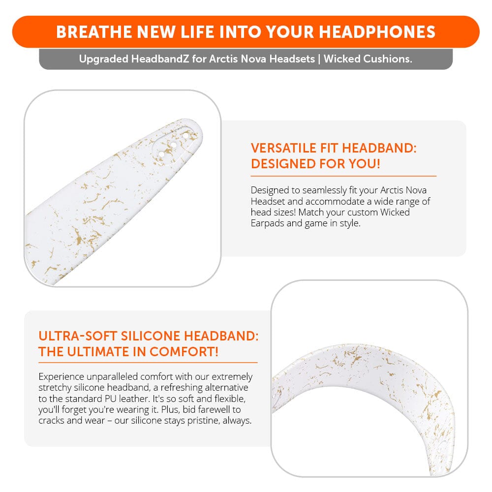 WC Silicone HeadbandZ for Arctis Nova Headsets