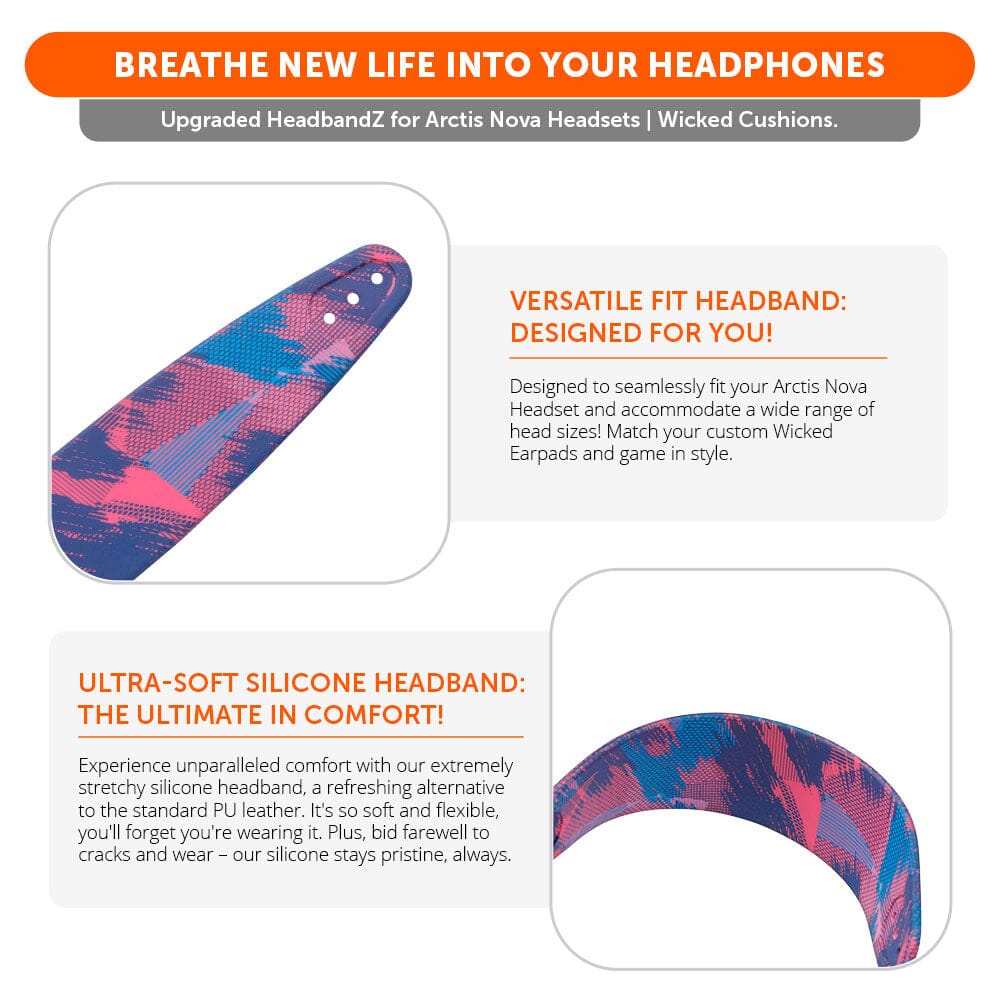 WC Silicone HeadbandZ for Arctis Nova Headsets