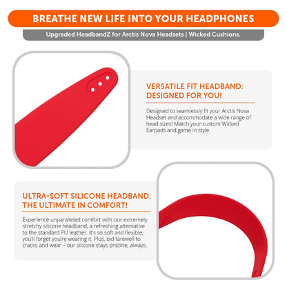 WC Silicone HeadbandZ for Arctis Nova Headsets