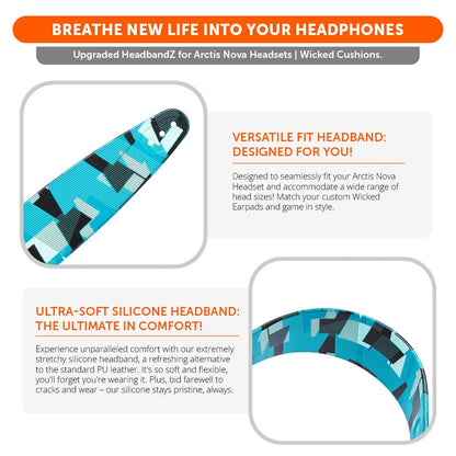 WC Silicone HeadbandZ for Arctis Nova Headsets