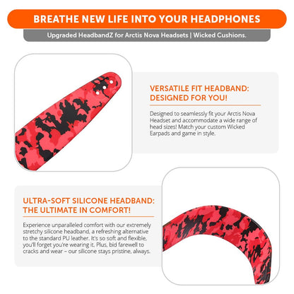WC Silicone HeadbandZ for Arctis Nova Headsets