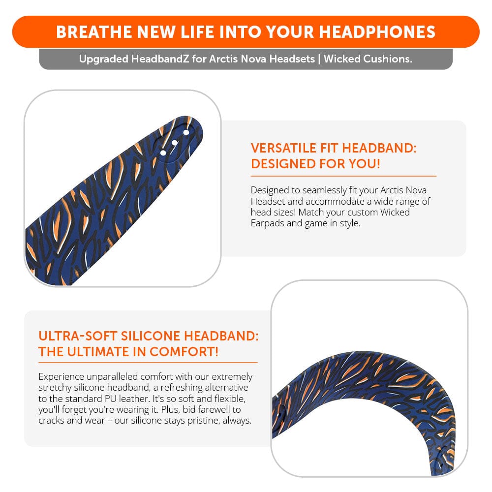 WC Silicone HeadbandZ for Arctis Nova Headsets