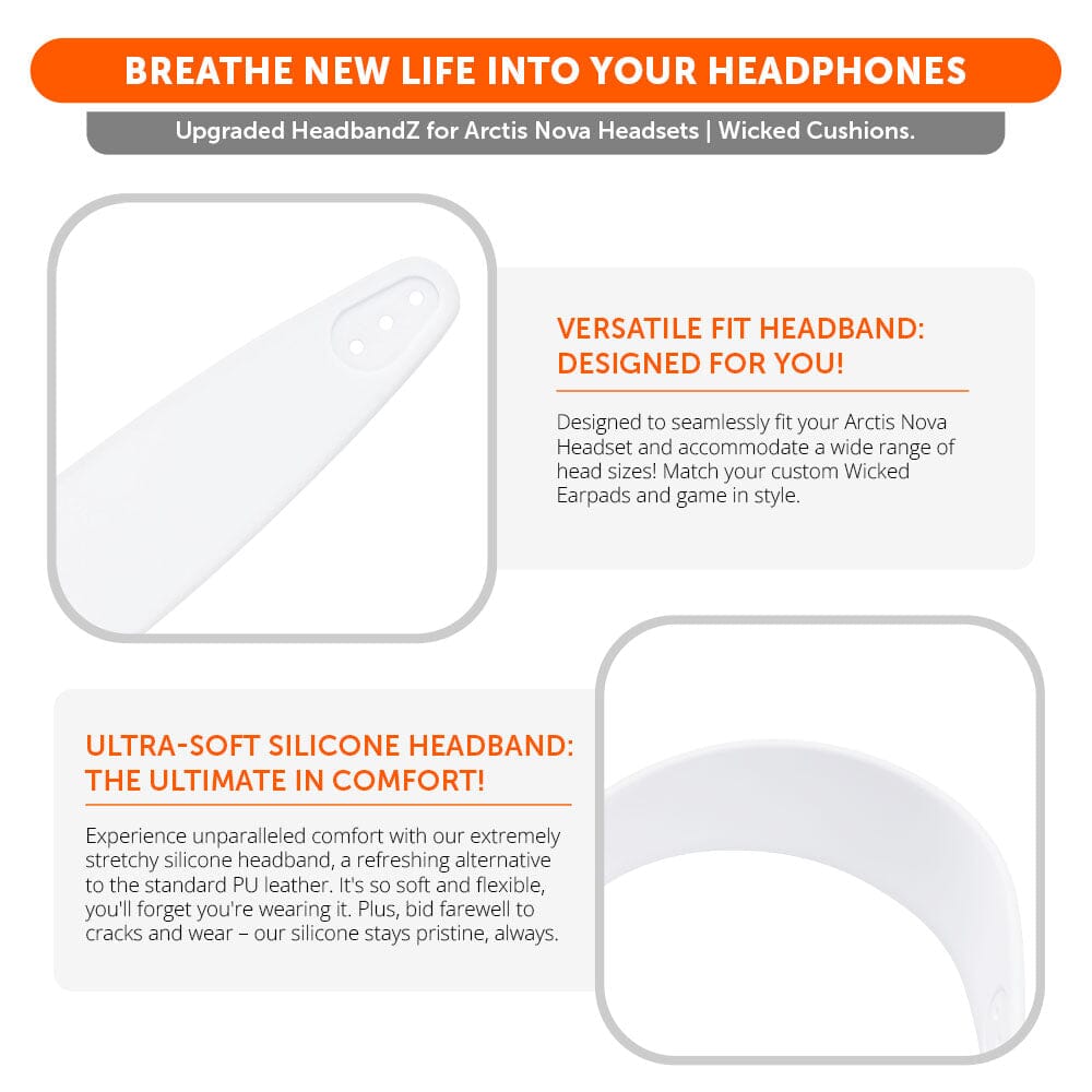 WC Silicone HeadbandZ for Arctis Nova Headsets