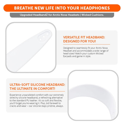 WC Silicone HeadbandZ for Arctis Nova Headsets