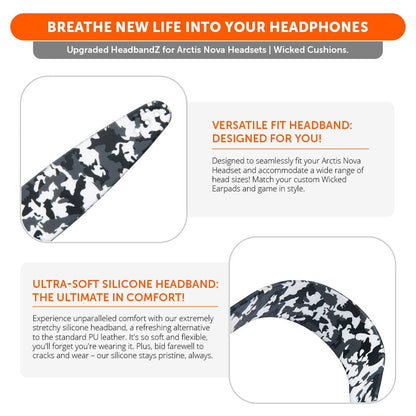 WC Silicone HeadbandZ for Arctis Nova Headsets