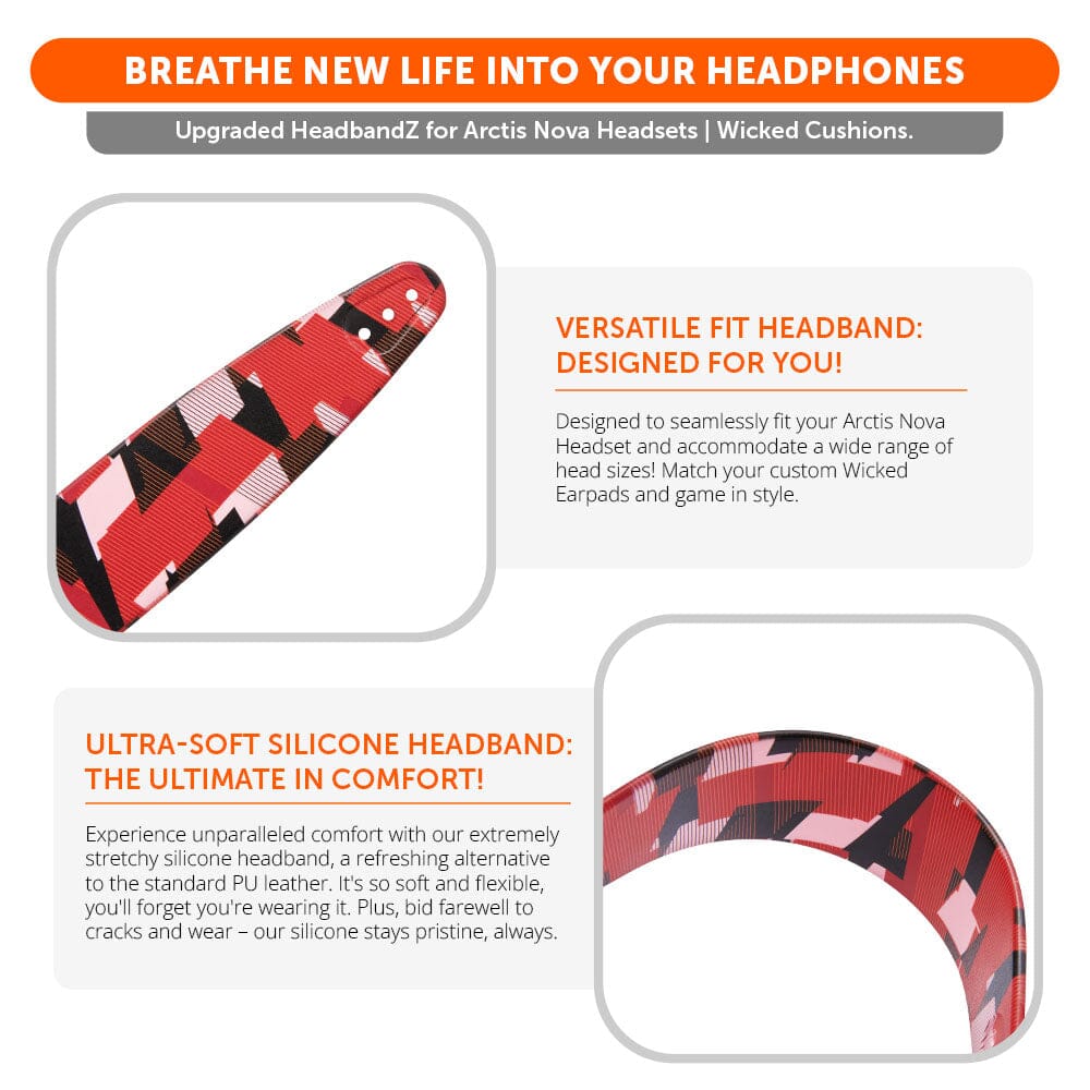 WC Silicone HeadbandZ for Arctis Nova Headsets