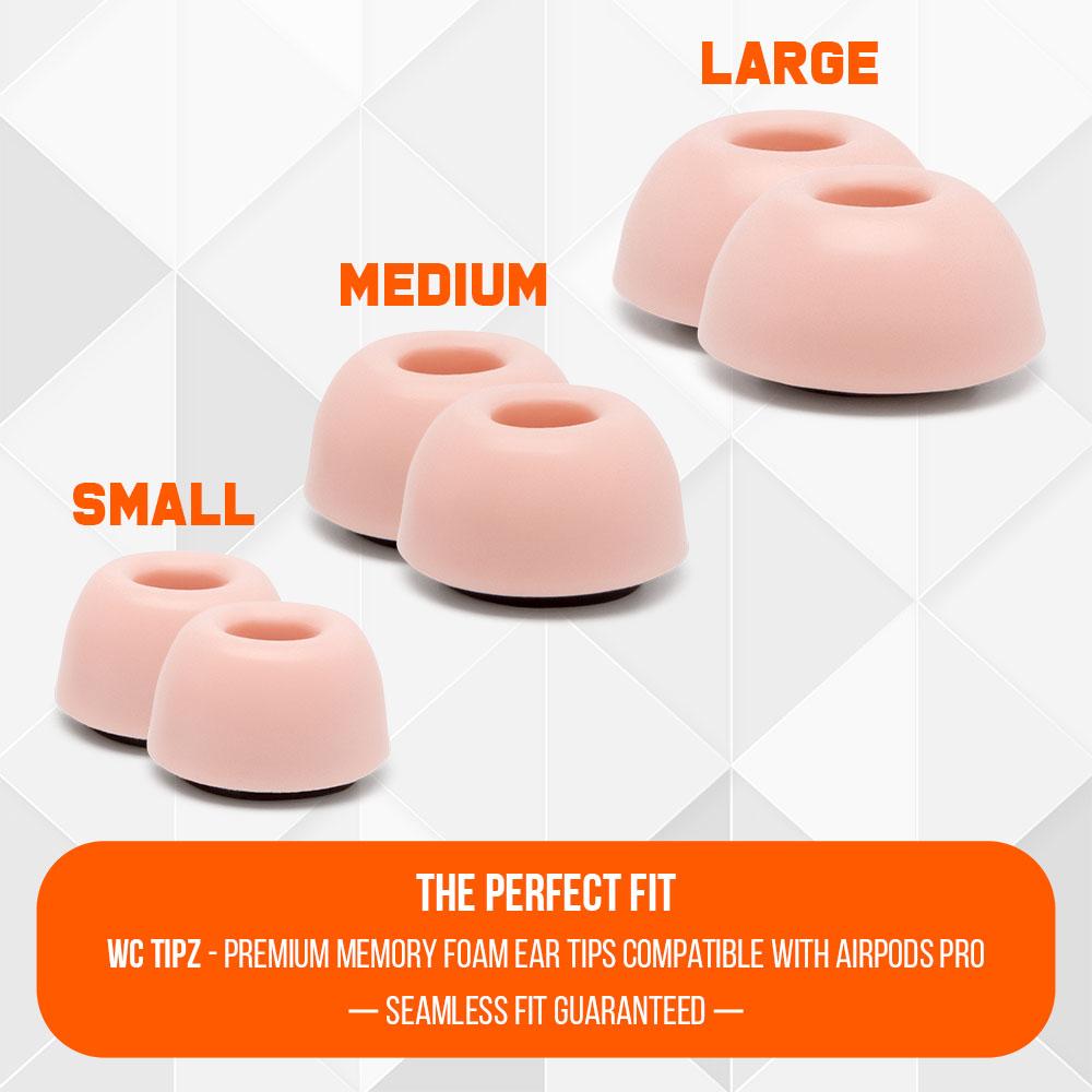 WC TipZ - Memory Foam Ear Tips for Airpods Pro & Airpods Pro 2