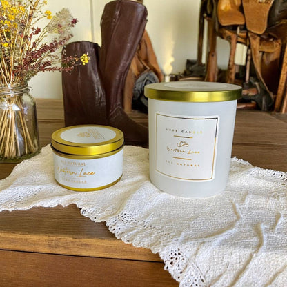 Western Lace Luxe Candle