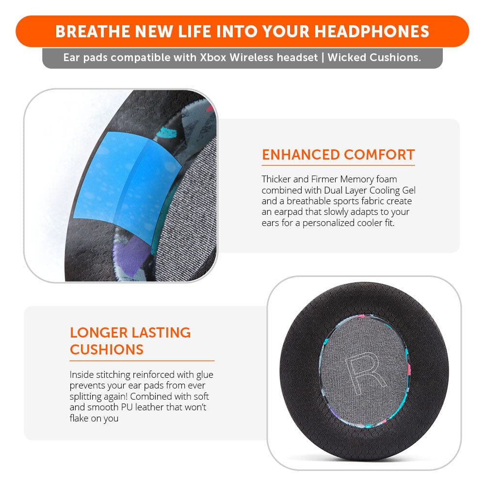 Xbox Wireless Gaming Headset Earpads - WC FreeZe Cooling Gel